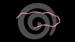 Filament of the light bulb