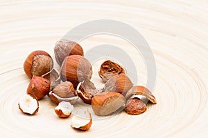 Filbert Nuts On A Dish