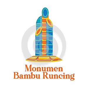 Monumen Bambu Runcing Vector Illustration photo