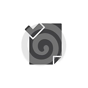 File Accepted vector icon