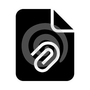 FILE attach glyphs icon