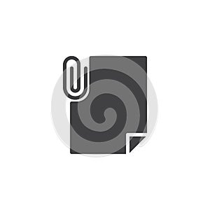 File attachment vector icon