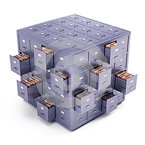 File cabinet cube photo