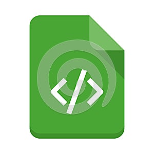 File coding vector flat icon
