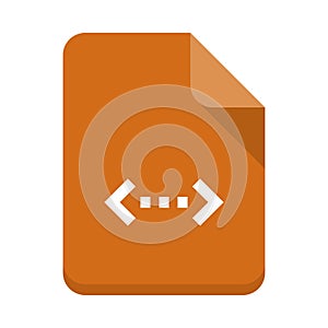 File coding vector flat icon