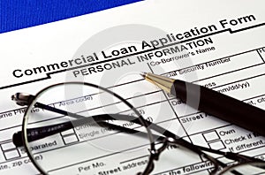 File the commercial loan application