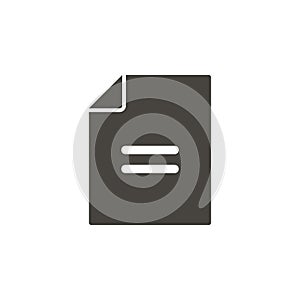 File, contract, application vector icon. Simple element illustrationFile, contract, application vector icon. Material concept