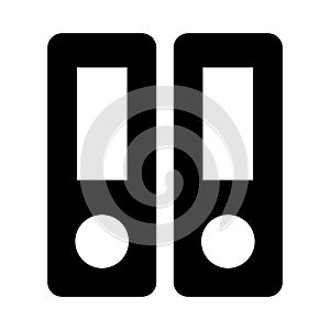 File cover glyph flat vector icon