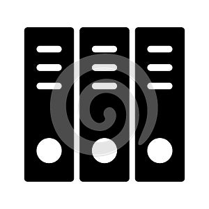 File cover glyph flat vector icon