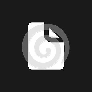 File dark mode glyph ui icon