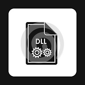 File DLL icon, simple style
