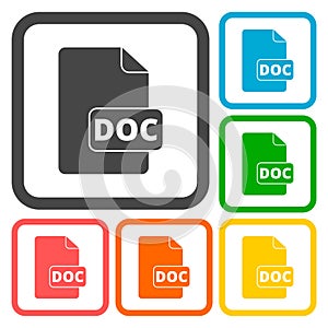File Doc icons set