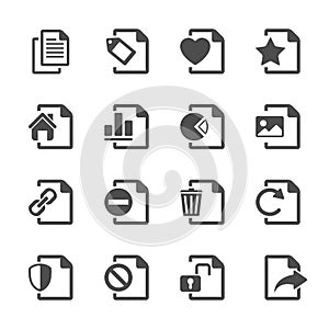 File document icon set 2, vector eps10.