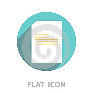 File document icon. vector