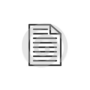 File document line icon