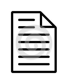 File document line icon photo