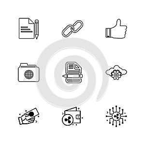 file , document , weblink , like , folder , global , file , text