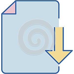 file download Isolated Vector icon which can easily modify or edit
