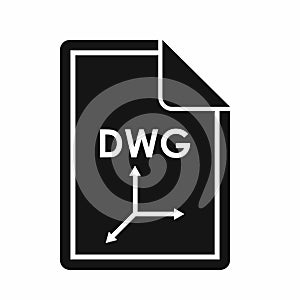 File DWG icon, simple style