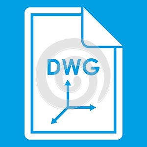 File DWG icon white