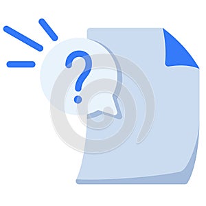 File empty state single isolated icon with flat style