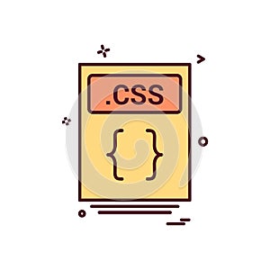 file files css icon vector design