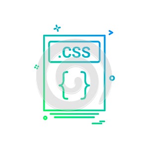 file files css icon vector design