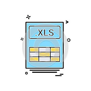 file files xls icon vector design