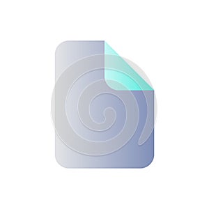 File flat gradient color ui icon