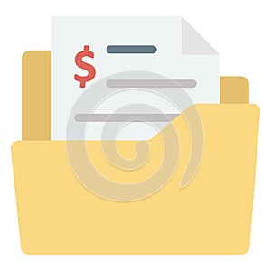 File Folder Color Vector icon which can easily modify or edit