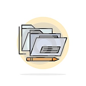 File, Folder, Date, Safe Abstract Circle Background Flat color Icon