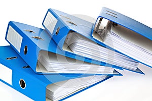 File folder with documents and documents