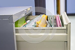 File folder documents In a file cabinet retention