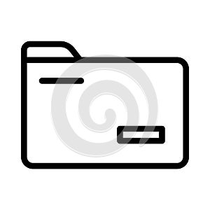 File folder icon for data storage location in a computer memory