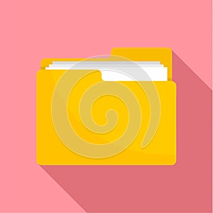 File folder icon, flat style