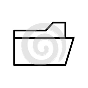 File folder icon isolated on white background