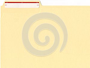 File folder with label