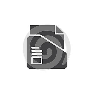 File folder vector icon