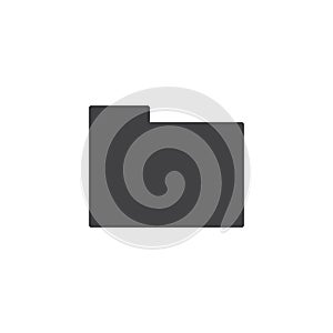 File folder vector icon