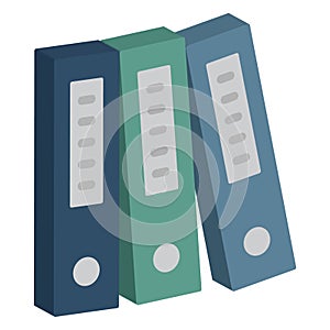 File folders, files Isolated isolated vector icon which can easily modify which can easily modify or edit