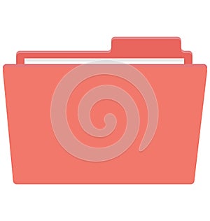 File Folders Vector Icon that can be easily edit or modified