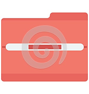 File Folders Vector Icon that can be easily edit or modified