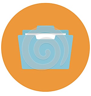 File Folders Vector Icon that can be easily edit or modified