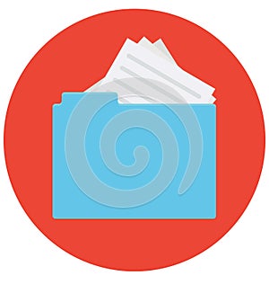 File Folders Vector Icon that can be easily edit or modified