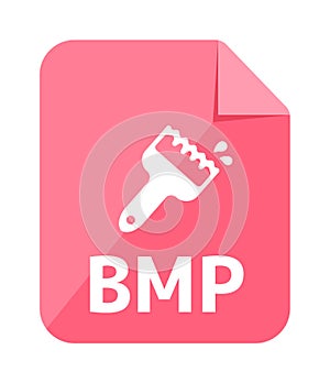 File formats vector icon illustration BMP, Bitmap