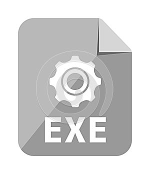 File formats vector icon illustration .exe