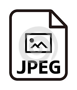 File formats vector icon illustration .jpg , JPEG