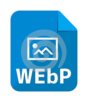 File formats vector icon illustration WEbP