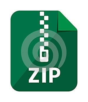 File formats vector icon illustration zip