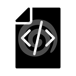 File glyph flat vector icon